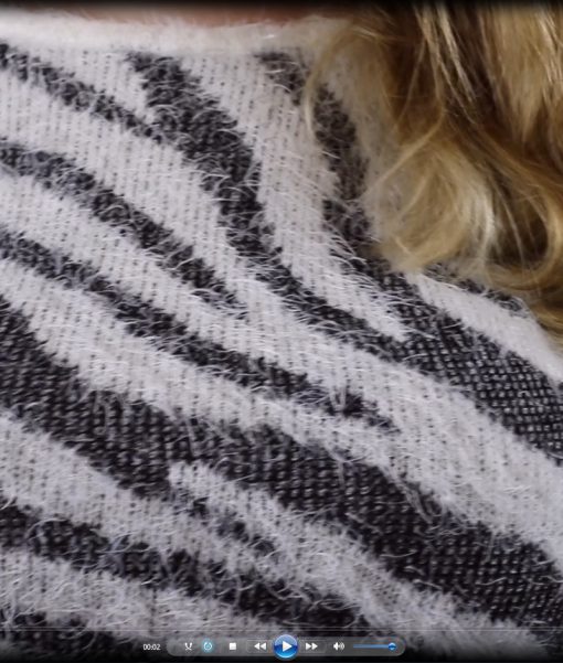 Filmpje - borsten met zebra truitje