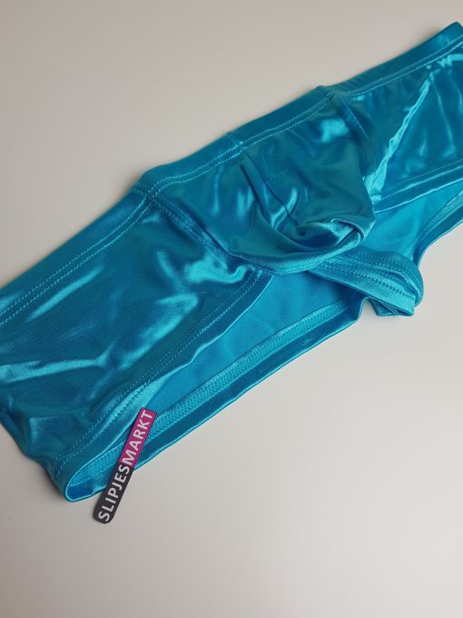 Blauwe satijnen heren hipster (laag model) - Afbeelding 2