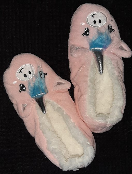 Pluche unicorn sloffen