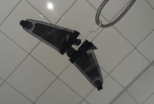 Fishnet sokjes met strik