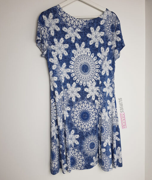 Mooi blauw met wit jurkje - Afbeelding 2