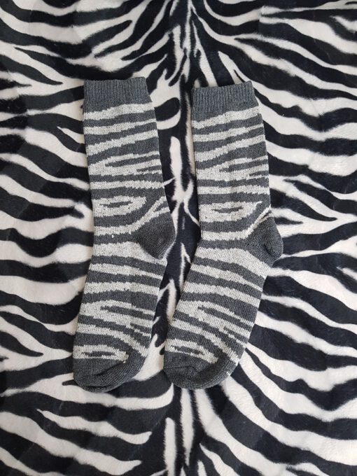 Wollen sokken zebra