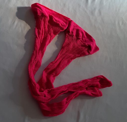 Neon roze visnet kousen