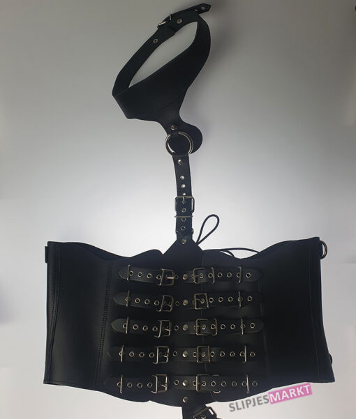 Kinky bondage waist coset met voorbinddildo