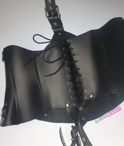 Kinky bondage waist coset met voorbinddildo - Afbeelding 5