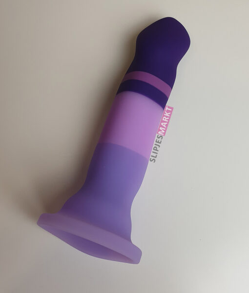 Paarse Siliconen Dildo Met Zuignap