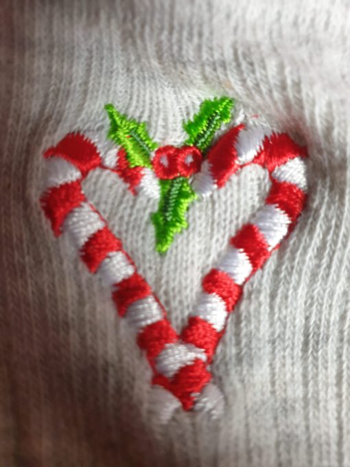 Grijze kerst sokken - Afbeelding 2