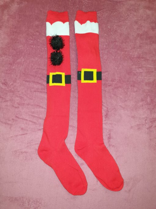 Overknees kerst sokken