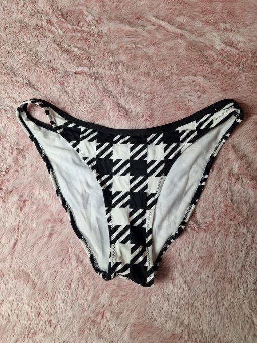 Zwart/wit bikini slipje
