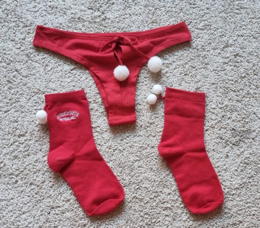 Kerst slipje en sokken - Afbeelding 2