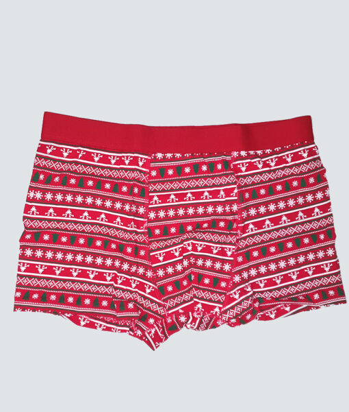 Gedragen kerst boxer met figuurtjes