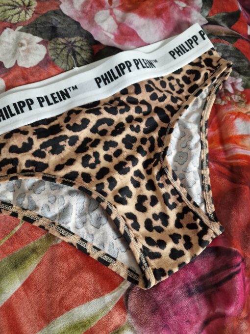 Gedragen Philipp Plein panterprint slipje - Afbeelding 2