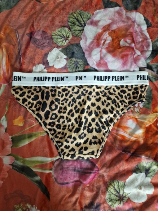 Gedragen Philipp Plein panterprint slipje - Afbeelding 3
