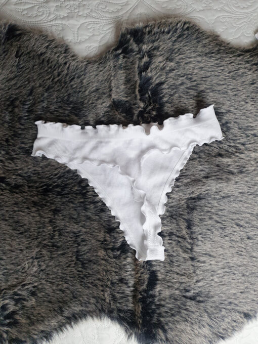 Witte ruffle string - Afbeelding 2