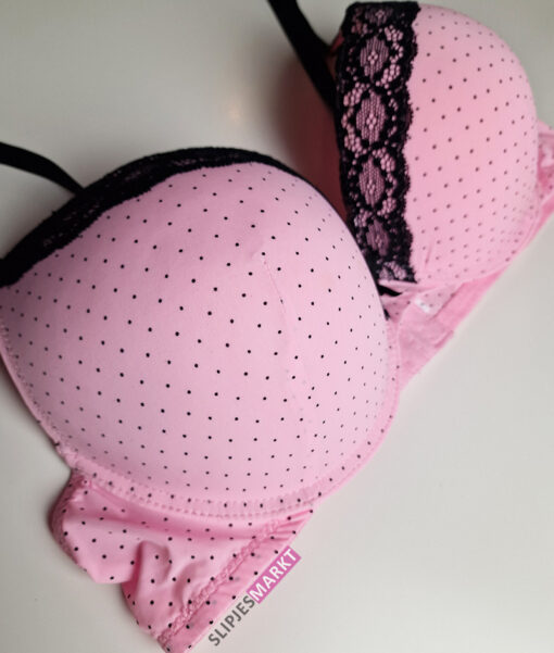 Zachte roze bh met stipjes - Afbeelding 2
