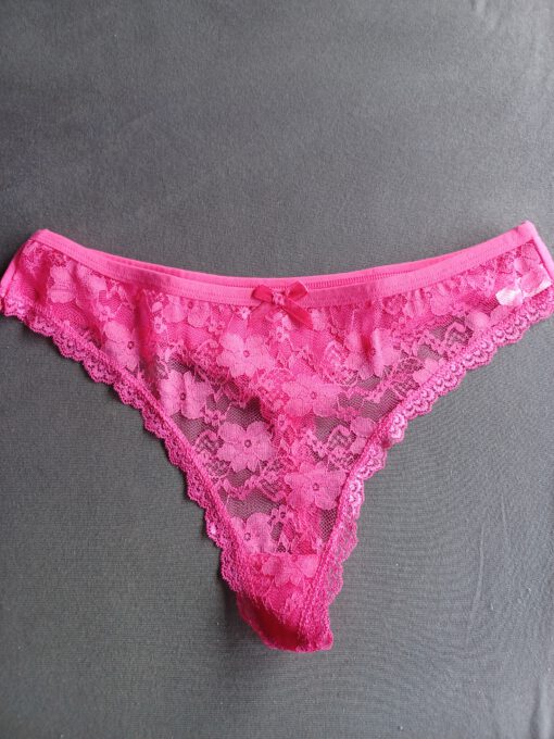 Roze kante string