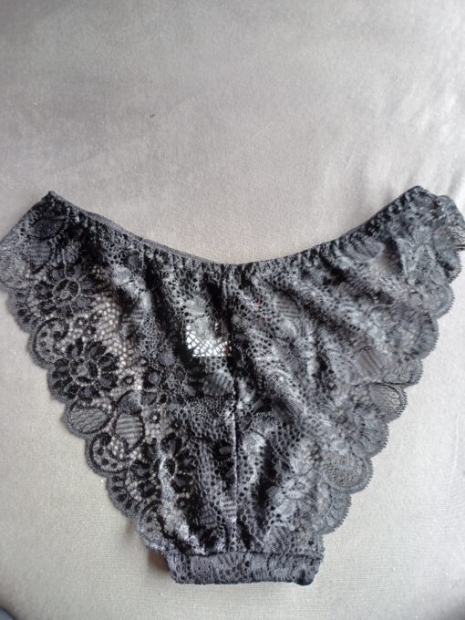 Zwarte kante slip - Afbeelding 2