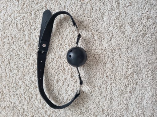 Zwarte gag ball