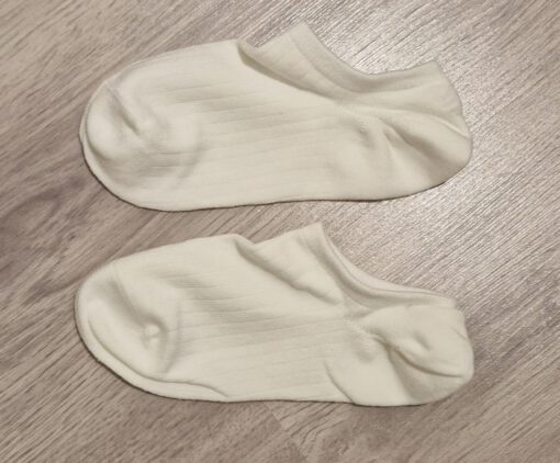 Witte enkelsokken