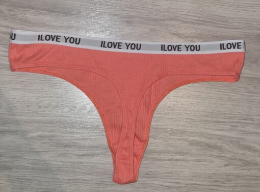 Oranje string met tekst - Afbeelding 2