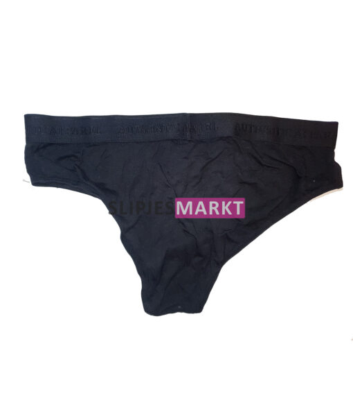 Gedragen mannen slip van Authentic zwart - Afbeelding 2