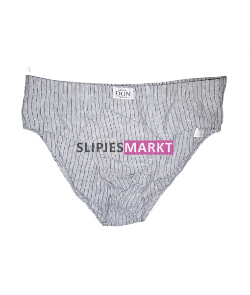 Gedragen slip van Don Original - grijs met lijnen