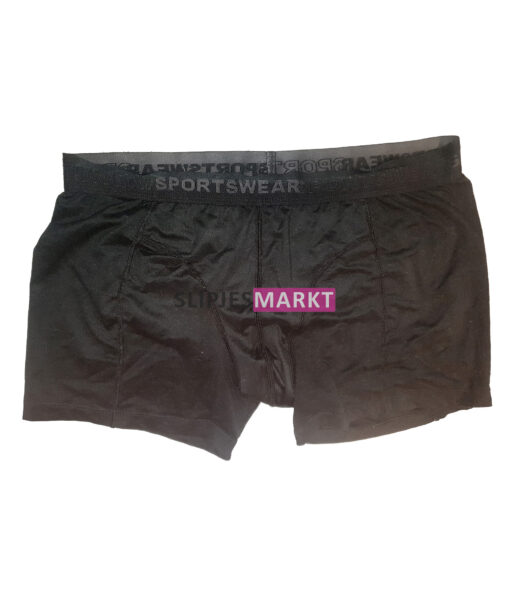 Gladde Sportswear boxer zwart