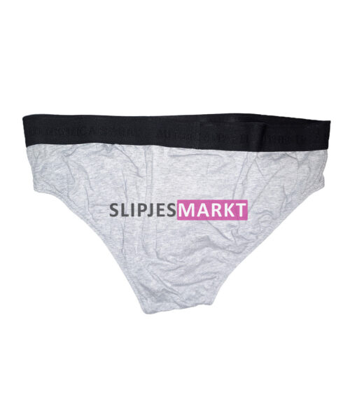 Grijze slip Authentic Apparel met zwarte boord - Afbeelding 2