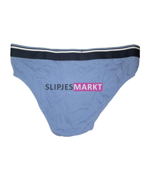 Lichtblauwe slip met gestreepte rand - Afbeelding 2