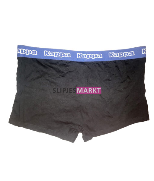 Zwarte Kappa boxer met blauwe rand - Afbeelding 2