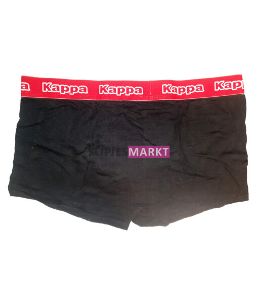 Zwarte Kappa boxer met rode rand - Afbeelding 2