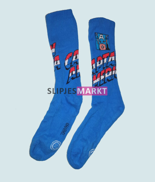Gedragen Captain America sokken blauw
