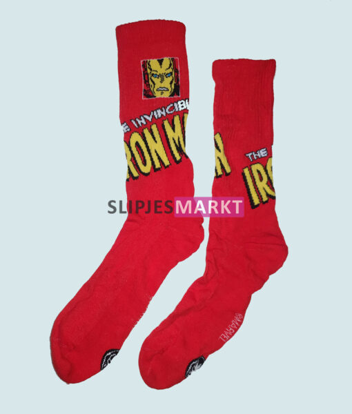 Gedragen Iron Man sokken rood