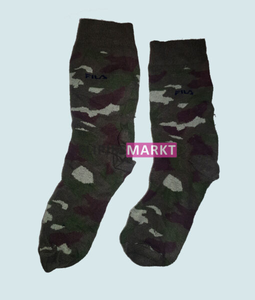Gedragen camo sokken Fila