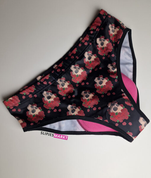 Fietsbroekje met zeem Skull and Roses - Afbeelding 2
