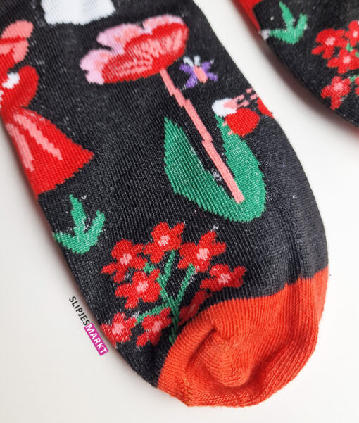 Sokken met bloemen en paddenstoelen - Afbeelding 2