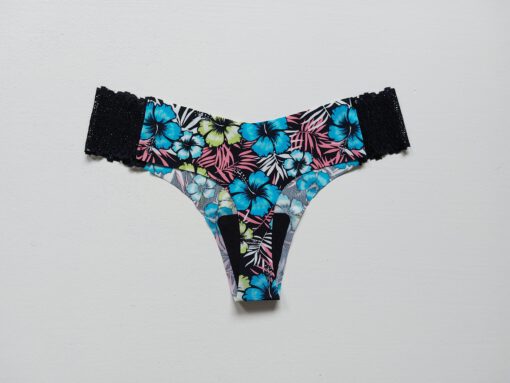Blauwe bloemen string - Afbeelding 2