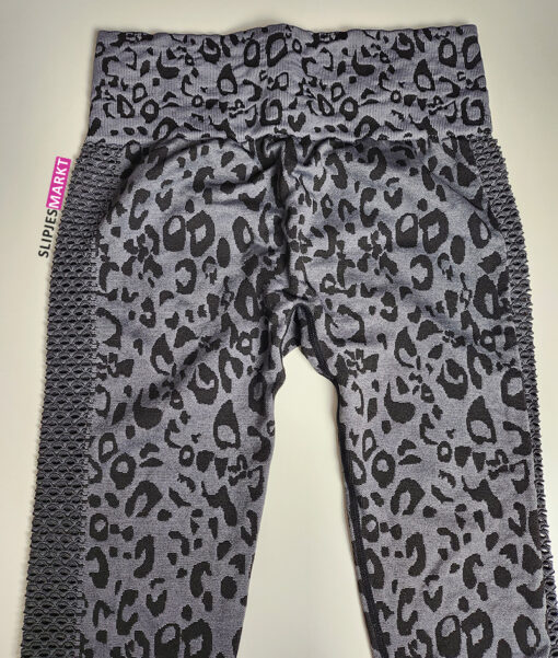 Grijze panterprint legging