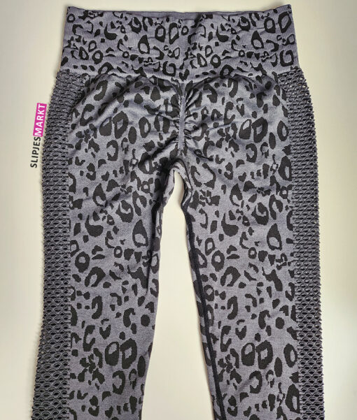 Grijze panterprint legging - Afbeelding 3