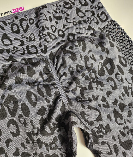 Grijze panterprint legging - Afbeelding 4