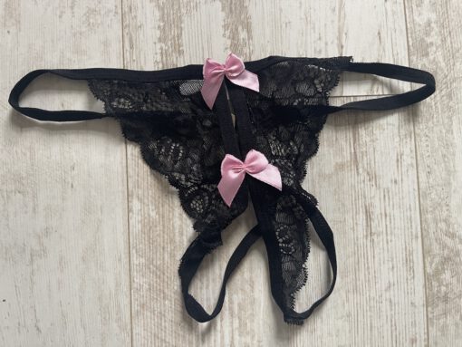 Kanten string open kruis