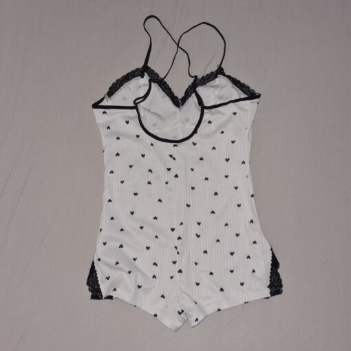 Pyjama romper mini hartjes - Afbeelding 2