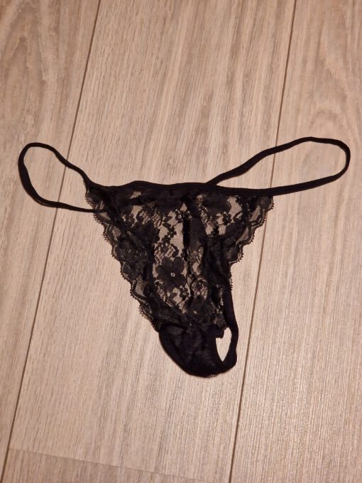 Zwarte sexy string