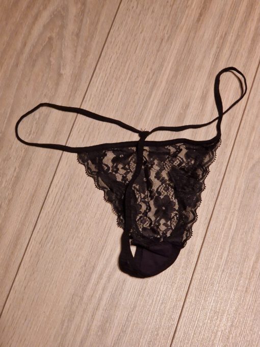 Zwarte sexy string - Afbeelding 2