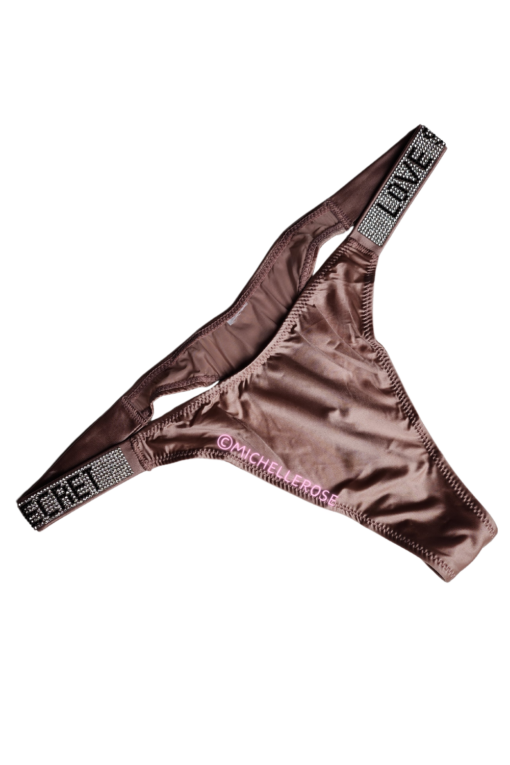 Nylon string met strass steentjes