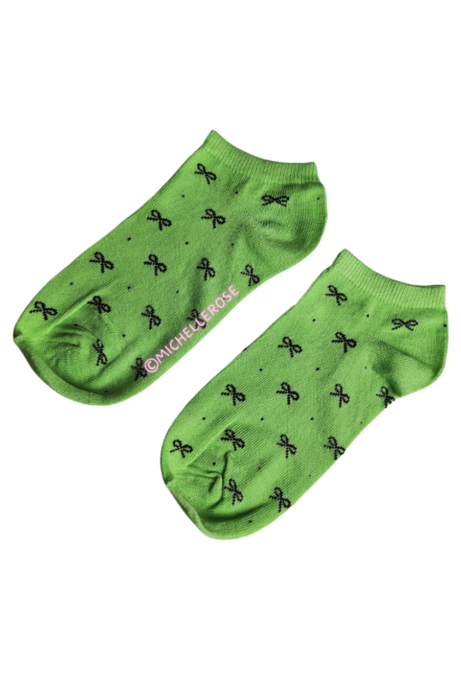 Enkelsokjes strikjes - groen