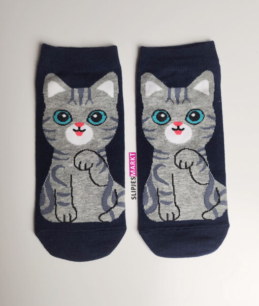 Donkerblauwe kattensokjes - Afbeelding 3