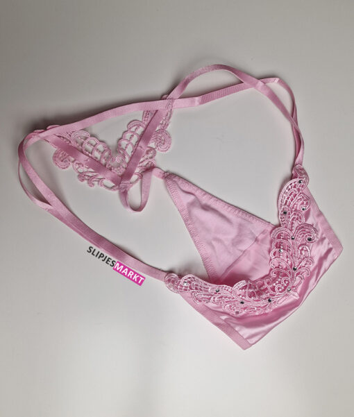 Roze satijnen stringetje - Afbeelding 4