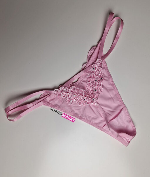 Roze satijnen stringetje - Afbeelding 5