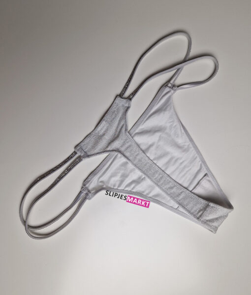 Zilveren glitter string - Afbeelding 6